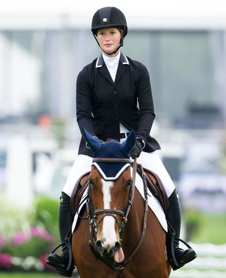 Jennifer Katharine Gates horse riding
